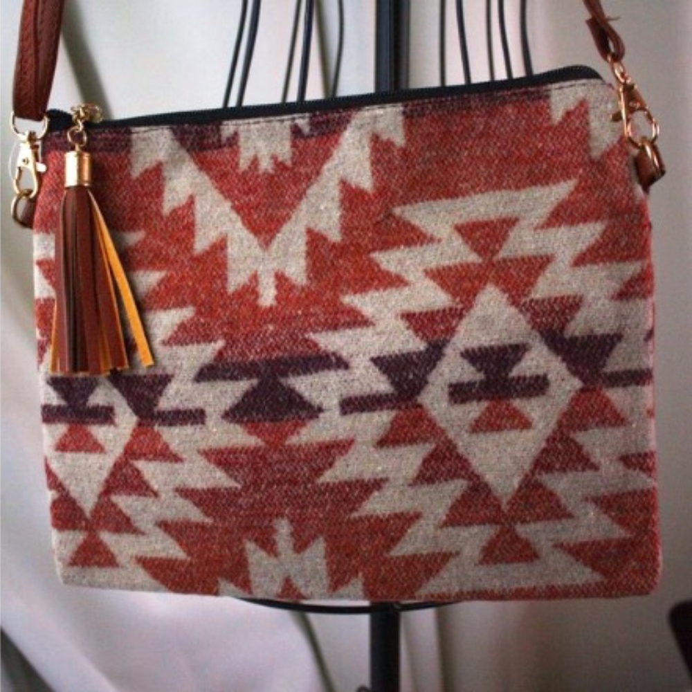 💕Last One! 8X HP Aztec Print Tassel - Picture 3 of 8